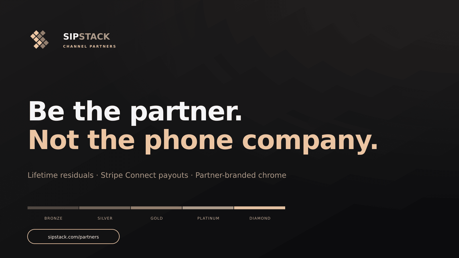 SIPSTACK Channel Partners X card