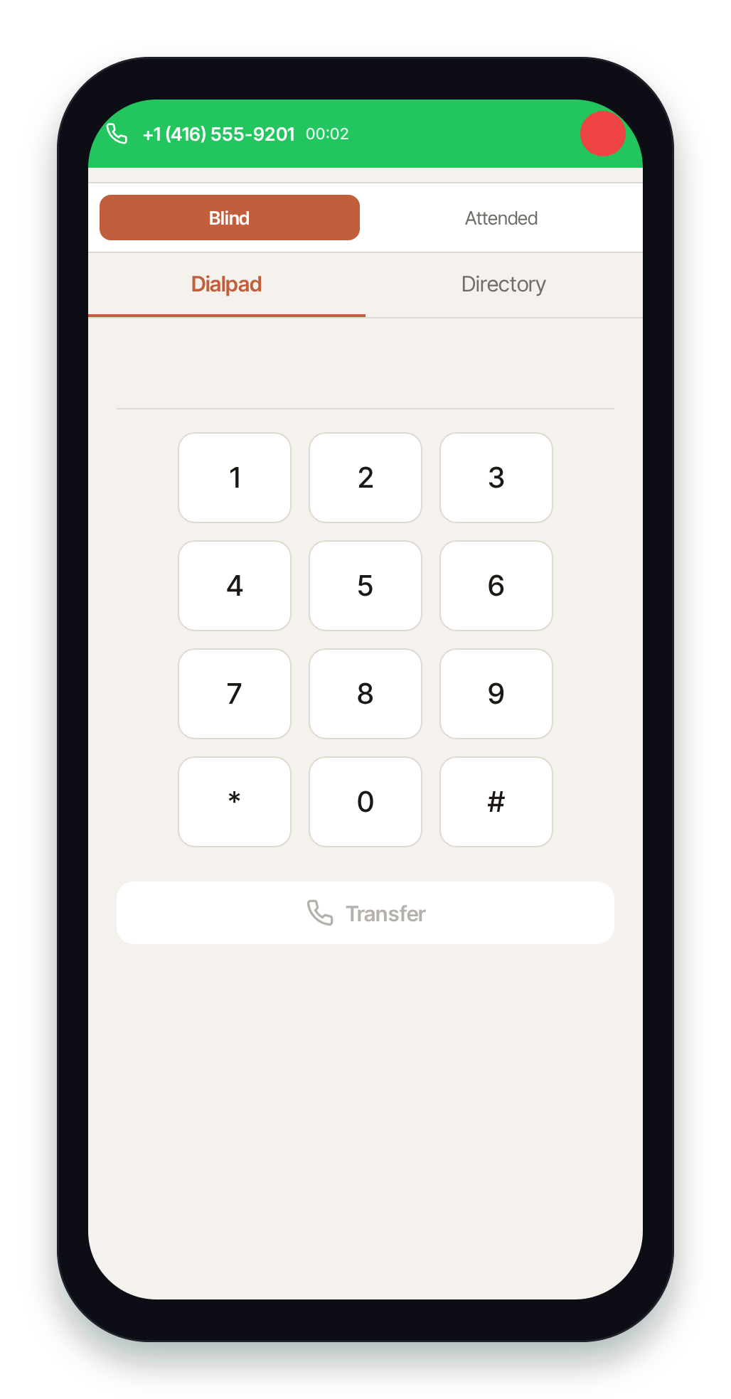 Pulse transfer screen