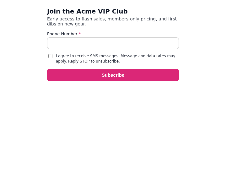 Hosted public form