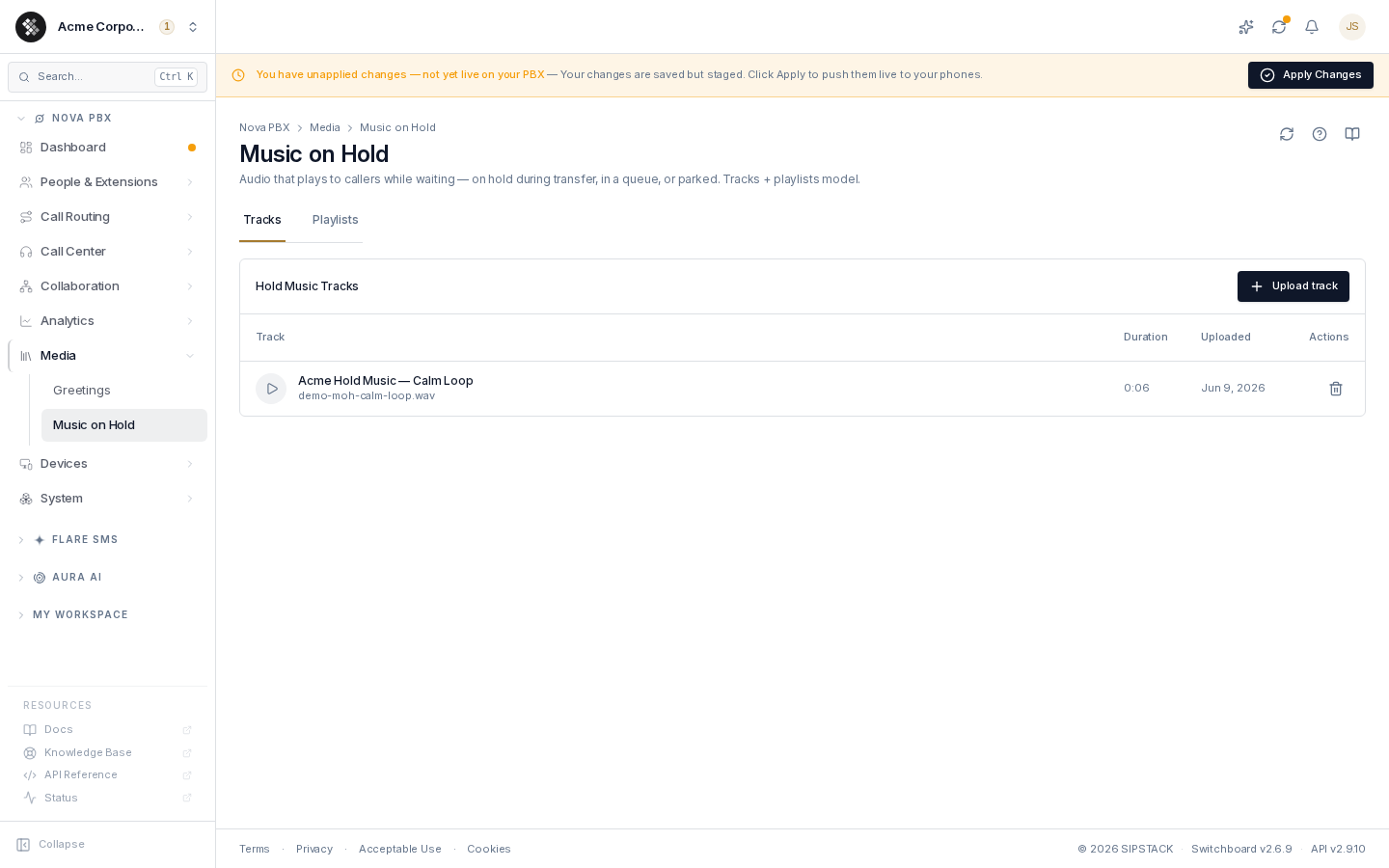 Music on Hold — tracks